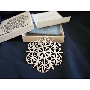1984 Mma Sterling Silver Snowflake Christmas Ornament